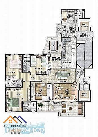 Apartamento à venda com 3 quartos, 161m² - Foto 32